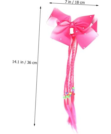 FRCOLOR Colourful Headgear Hair Accessories for Girls Fake Braid Headdress Hair Bobbles for Girls Bow Ponytail Holder Hair Accessories for Braids Tiara Elastic Band Twist Child - Buy Online on GoSupps.com