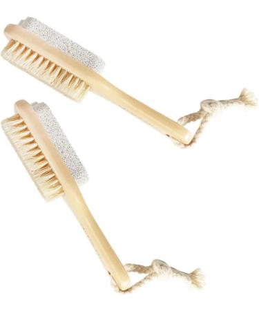 FRCOLOR 4 Pieces Pedicure Tools Foot File Foot Rubbing Foot Pumice Stone Mini Foot Foot Scrubber Double Sided Foot Pumice Stone for Feet Foot Remover Elbow Brush Core Fruit Body Wood Corn - Buy Online on GoSupps.com