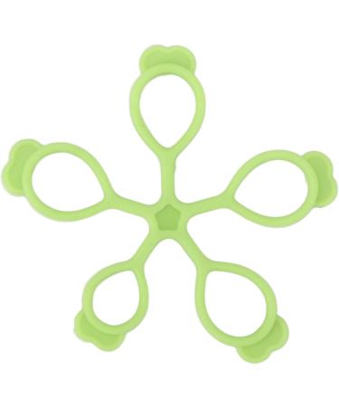 Silicone Finger Stretcher Flower Shape Springback Decompression Hand Grip Strengthener for Office Outdoors (Light Green 6.6lb) - Buy Online on GoSupps.com