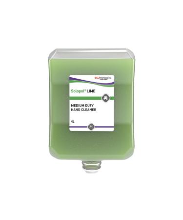 Solopol(R) Medium Heavy-Duty Hand Cleaner Pumice 4 L Plastic Cartridge Lime Case of 4
