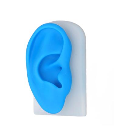 Silicone Ear Model - Transparent and Blue - Flexible for Piercing Practice - Buy Online on GoSupps.com