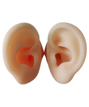 Hemoton 1 Pair Ear Picking Model Ear Model Ear Display Sample Scientific Ear Model Silicone Tunnels for Ears Simulation Ear Mold Simulation Ear Model Practice Ear Mold Props