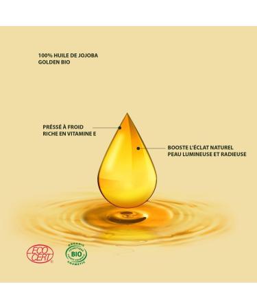  Exotic Oil Organic Golden Jojoba Oil - Ecocert and Cosmos Organic Certified - Cold Pressed - Organic Jojoba Oil - 100% Pure - For Body Face and Hair - Luxury Soft Touch Bottle (50 ml) - Buy Online on GoSupps.com
