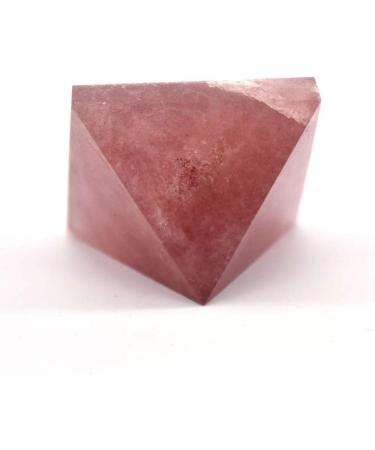 Natural Crystal Rough 40mm Natural Strawberry Crystals Quartz Stone Pyramid 1pc PEIQIYIN - Buy Online on GoSupps.com