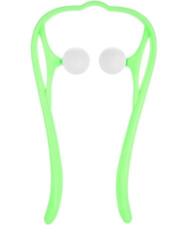 Neck Massager & Scooter Ball - Self-Massage Tool for Shoulder & Back Pain Relief (Green) | International Shipping - Buy Online on GoSupps.com