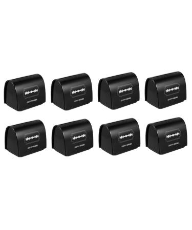 Beavorty 8 STK Klinge Storage Box Hairdressing Box Storage Bank Razor Cander Razor Bank Bank Recycling Container For Treatment Beline Iron Man Storage Book Blackx2st 6.5x4.5x6cmx2PCs