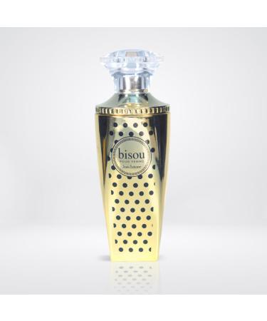 Almas Perfumes JEAN ANTOINE Eau De parfum BISOU - Sweet Smelling Spray - 100ML 3.4FL OZ of Long-Lasting Aroma - Luxurious Scent of Arabia for Women