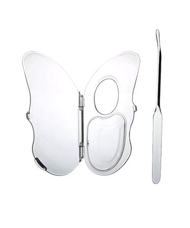 Acrylic Makeup Palette - Foldable Multipurpose Foundation Tray - Light Foundation Mixing Tray with Spatula Pen | Acrylic Makeup Palette Foundation Tray