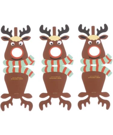  ABOOFAN ABOOFAN 75 Pieces Lollipop Card Decoration Card Lollipop Paper Christmas Message Card Christmas Lollipop Reindeer Candy Holder Chocolate - Buy Online on GoSupps.com