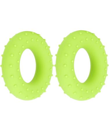 Verdant Touch Grip Thickening Ring - 2 Pack Silicone O-Shape for Forearm Training - 13.6 kg Muscle Coach - Green - Enhance Grip Strength - Buy Online on GoSupps.com