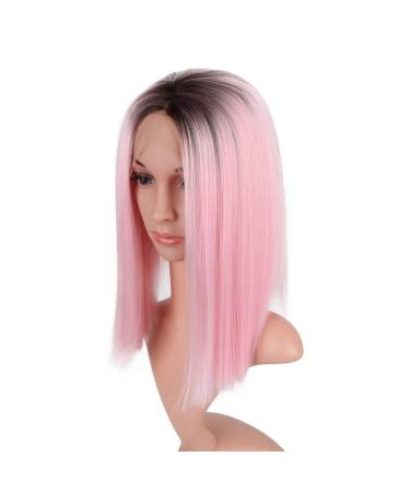 Short Pink Bob Wig for Women | Synthetic Curly & Straight Party Hair | 50s 60s 70s 80s Cosplay - Buy Online on GoSupps.com