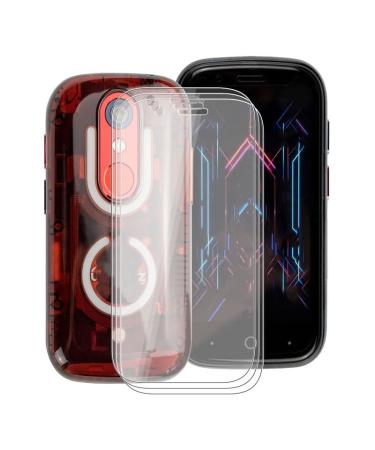 KJYFOANI For Unihertz Jelly Star Screen Protector Tempered Galss 3 Pack High Clear 9H Hardness Bubble Free Easy Install Matte Protective Film for Unihertz Jelly Star 3.00 Inch.