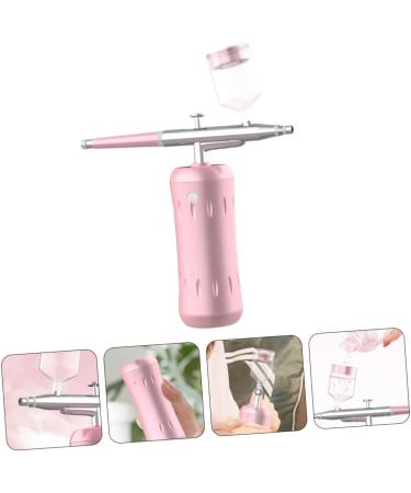 MAGICLULU Oxygen Injector Water Replenishment Instrument Portable Facial Mister Cordless Airbrush Kit Face Air Brush Cordless Makeup Airbrush Face Moisturizers Blush Pink Abs Pearlescent - Buy Online on GoSupps.com