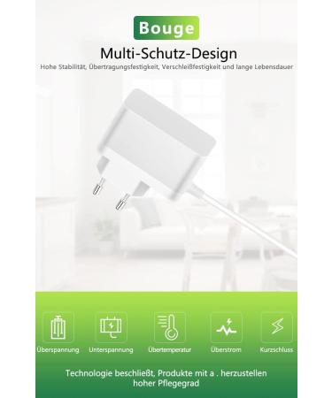 Buy Bouge Charging Cable for Philips Avent Babyphone SCD503/26 SCD501/00 SCD713/26 SCD600 SCD560 - 6V Power Supply (White) | International Shipping Available - Buy Online on GoSupps.com