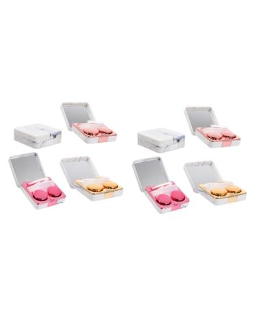 Healeeved 8 STK square glasses case contact lens compact travel contactetui Eye cases container mirror film lens holder lens storage portable drinking box travel ABS