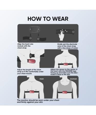Magene H603 Chest Strap Heart Rate Monitor - ANT+/Bluetooth, Adjustable Strap - iPhone & Android Compatible - Buy Online on GoSupps.com