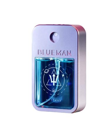 Space BlueMan Long Lasting Pocket Perfume 30ml Light Fragrance Romantic Pheromone Glitter Perfume for Men Increasing Attraction (#1-Blue Ocean)