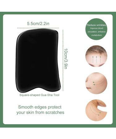 Buffalo Horn Gua Sha Board Massage Tool Set - 5 Piece Gua Sha Kit for Natural Skincare & Wellness | International Shipping Available - Buy Online on GoSupps.com