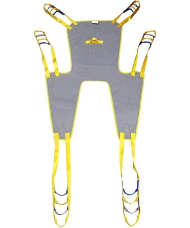 Transfer Nursing Sling Lift Toileting Sling Large Mesh Sling for Shower Hoist Lift Dress Toileting Access Padded Sling with Headrest Yellow Medium - Buy Online on GoSupps.com