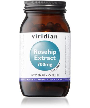 Viridian -Rosehip Extract 700mg - 90 Vegetarian Capsules