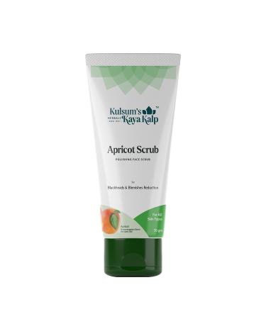 Herbals Apricot Scrub For Blackheads & Blemishes Reduction | Ideal For Men & Women | With Apricot | For All Skin Types | 70gm (Buy 2 Quantity Get 1 Quantity Free)