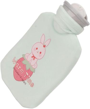 Buy Green Rabbit Rubber Hot Water Bottle - Soft Cover Leak-Proof Hot Cold Compress for Pain Relief | International Shipping Available - Buy Online on GoSupps.com