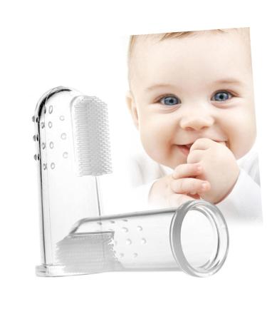 minkissy 2pcs Finger Toothbrush For Toddlers Gentle Finger Bed