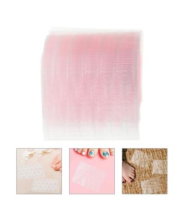 minkissy 100 Sheets Jelly Gel Nails Labels Fake Nails Stickers Nail Adhesive Tabs Nail Glue for False Nails Nail Sticky Tabs Nail Glue for Press on Nails Jelly Glue Film Pink Artificial - Buy Online on GoSupps.com