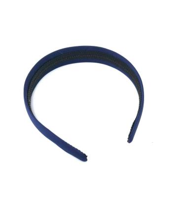 Satin Navy Blue Headband - 2.5 cm Wide | International Shipping Available - Buy Online on GoSupps.com
