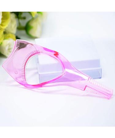 2 pcs plastic three in one makeup eyelash tool upper and lower eyelash mascara applicator applicator guide assistant eyelash comb quick makeup template.(Red+Blue) - Buy Online on GoSupps.com