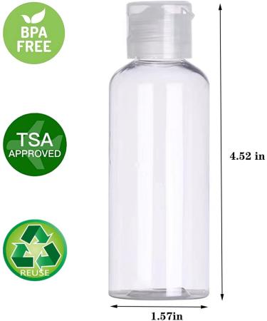 5-Pack TSA Approved 3.4oz Travel Bottles - Leak Proof Squeezable Containers for Toiletries - Buy Online on GoSupps.com