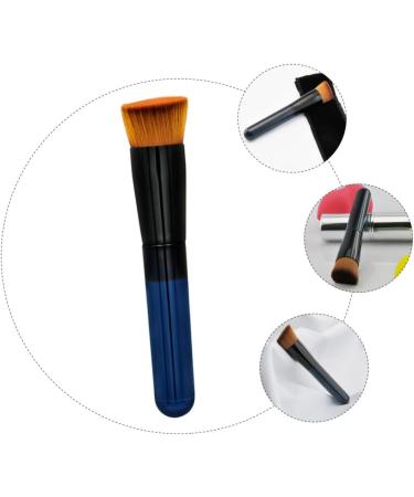 minkissy Inclined Flat Head Makeup Brush Women Cosmetics Brush Foundation Makeup Brush Blush Brush Doll Cake Pan Mahjong Earrings Women Brush for Makeup Fluffy Tool Miss Acrylic 11.5x2cm Black - Buy Online on GoSupps.com