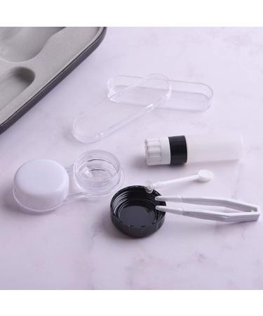 Buy CNZON Double-Sided Portable 2-in-1 Contact Lens & Glasses Case with Mirror Tweezers & Leak-Proof Solution Bottles - Perfect for Travel - Buy Online on GoSupps.com