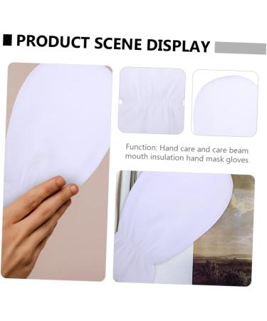 Housoutil 2 Pairs Maintenance Essential Oil Gloves Paraffin Wax Hand Cover Sliding Mitt Heating Gloves Parrafin Wax Hand Care Mitten Nail Art Hand Gloves Warm Flannel White Bath Mat Mittens - Buy Online on GoSupps.com