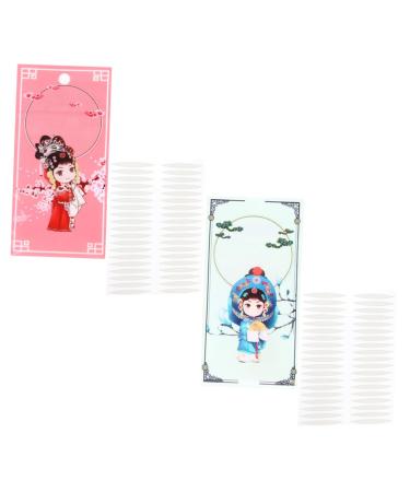 minkissy 2 Sets lifting belt invisible double eyelid sticker single sided eyelid tape for droopy eyes invisible double eyelid stickers double eyelid beauty stickers
