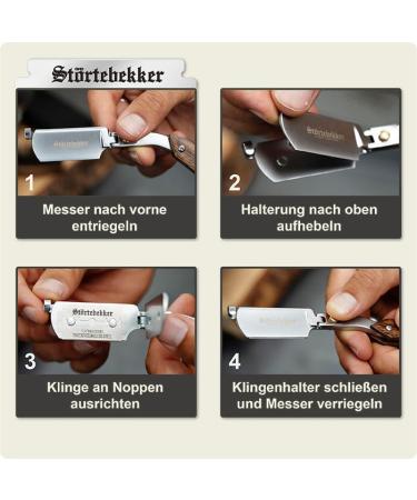 St rtebekker Premium Razor Set - Handmade Leather Case Shaving Brush Bowl Soap & More - High-Quality Wet Shaving Gift for Men - Buy Online on GoSupps.com