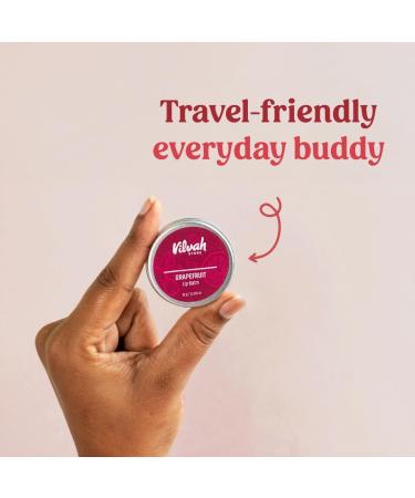 Vilvah Store Grapefruit Lip Balm - Moisturizing Tinted Balm for Dark Dry Pigmented Lips | 10g - Unisex - Buy Online on GoSupps.com