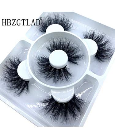 HBZGTLAD 2021 3 Pairs Natural 3D Mink False Eyelashes for Beauty (FD219) - Buy Online on GoSupps.com