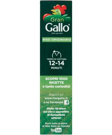 Italian Gourmet E.R. Gran Gallo Riso Originario 100% Italian Rice Cooking Time 15 Minutes Ideal for Preparing Toppings 1 kg Pack + Italian Gourmet Polpa di Pomodoro 400 g Box - Buy Online on GoSupps.com
