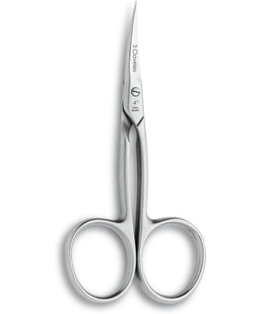 3 Nails Curved Scissors Cuticulas with Fine Tip and Sharpened Scissors Fine Points Stainless Steel Accessories Manicure No Tear Skin 10 cm 4 Inches Professional - Buy Online on GoSupps.com