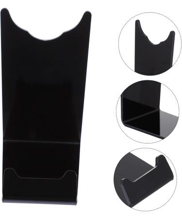 Minkissy Beard Knife Stand - Handmade Acrylic Razor Organizer for Men | Clear Shaving Stand | 11x8.5x4.5cm Black - International Shipping Available - Buy Online on GoSupps.com