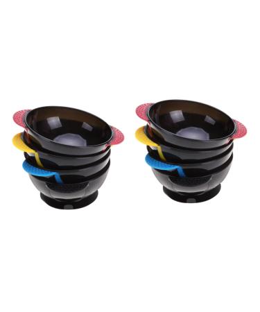 Beaupretty 8 pcs Salon for Bleaching Silicone Bowl Tool Dying Anti Dye Highlighting Styling Tint Professional Tinting Hairdressing Containers Beauty Hair Dyeing Assorted Suction Coloring 16.5x16.5cmx2pcs Assorted Colorx2pcs