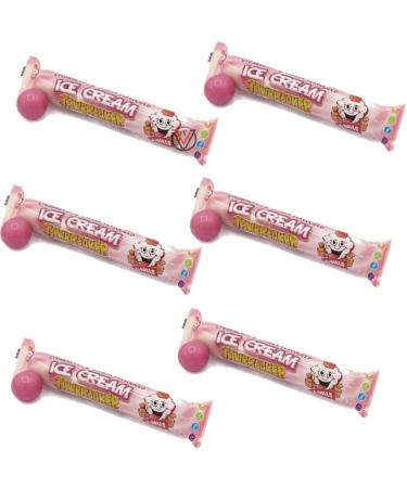 Zed Candy Strawberry & Vanilla Raspberry & Vanilla Ice Cream Jawbreaker 6 Pack 49.5g | Pick Any Flavour & Number of Packs - Buy Online on GoSupps.com