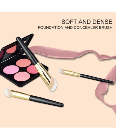 3Pcs Kabuki Makeup Brushes Set for Foundation, Concealer, and Contouring - Ideal for Powder, Liquid, Cream, and Mineral Makeup - Buy Online on GoSupps.com