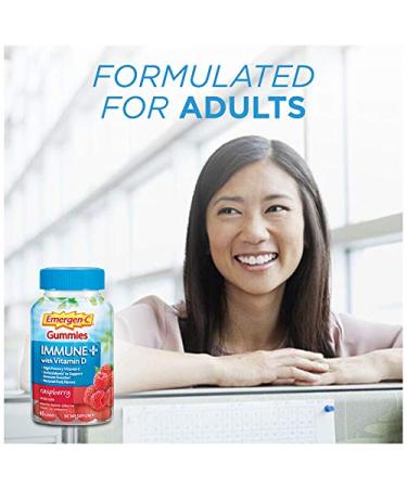 Emergen-C Gummies Immune Plus Vitamin D Raspberry 45 Gummies x 2 Pack - Buy Online on GoSupps.com