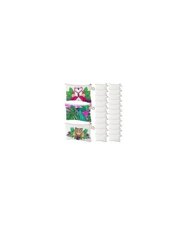 Weewooday Cosmetic Bags - Multipurpose Sublimation Blanks for DIY Heat Transfer - Makeup, Toiletry, Pencil Bag for Travel and School - Pack of 12 - Buy Online on GoSupps.com