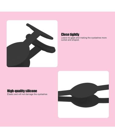 Premium Stainless Steel Eyelash Tweezers - Curved & Shaped for Easy Application | Durable & Comfortable Silicone Grip | Perfect for False Eyelashes - Black - Buy Online on GoSupps.com