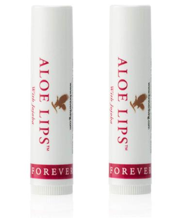 Buy ALOE LIPS Aloe Vera Lip Balm Set - 2 Pieces with 28% Pure Aloe Vera Gel | Forever Living FLP | Moisturizing & Soothing Lip Care - Buy Online on GoSupps.com