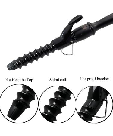 Spiral Curling Iron 32mm - 1.25 Inch Beach Waver Hair Curler with LCD Display | Dual Voltage for Long/Medium Hair | Perfect for International Shipping - Buy Online on GoSupps.com