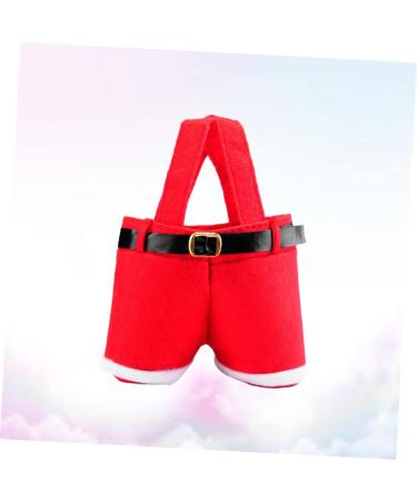 FELTECHELECTR Christmas Candy Bag Handbags Xmas Candy Holiday Bags Santa Pants Candy Holder Christmas Handbag Chocolate Bag - Buy Online on GoSupps.com